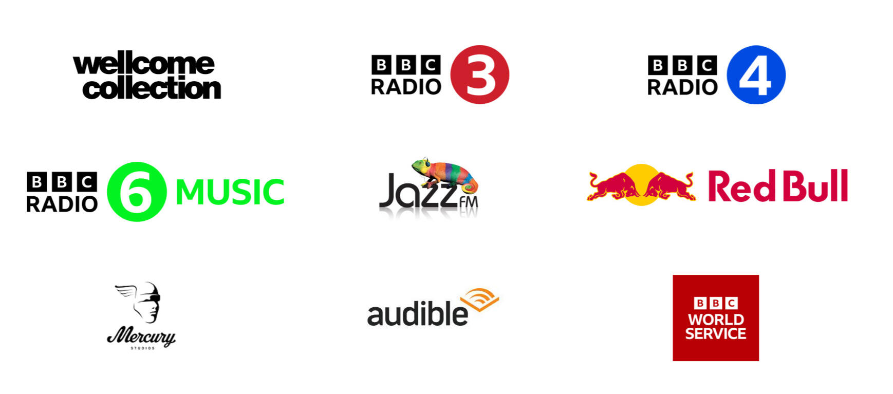 Brands that Mighty Real have worked with.